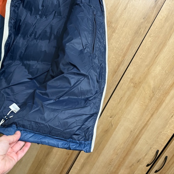 Marine Layer Archive NWT Colorblock Puffer Jacket Blue/Orange M or L MSRP $248 - Picture 12 of 14